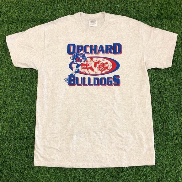 Light Grey ‘Orchard Bulldogs’ Graphic Tee - Picture 1 of 4